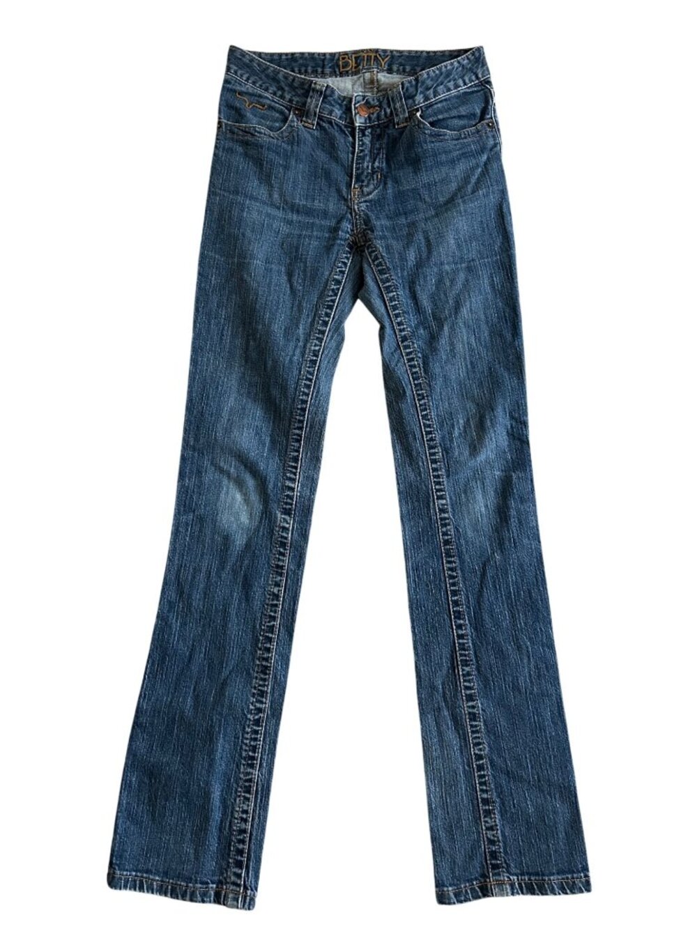 Kimes Ranch Betty Women's Sz 2 Straight-Leg Jeans Blue Denim